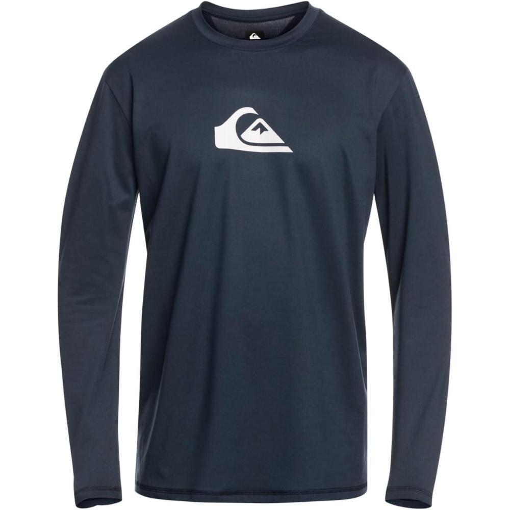 image:imageQuiksilver Boys Solid Streak Ls Youth Long Sleeve Surf Tee RashguardNavy Blazer