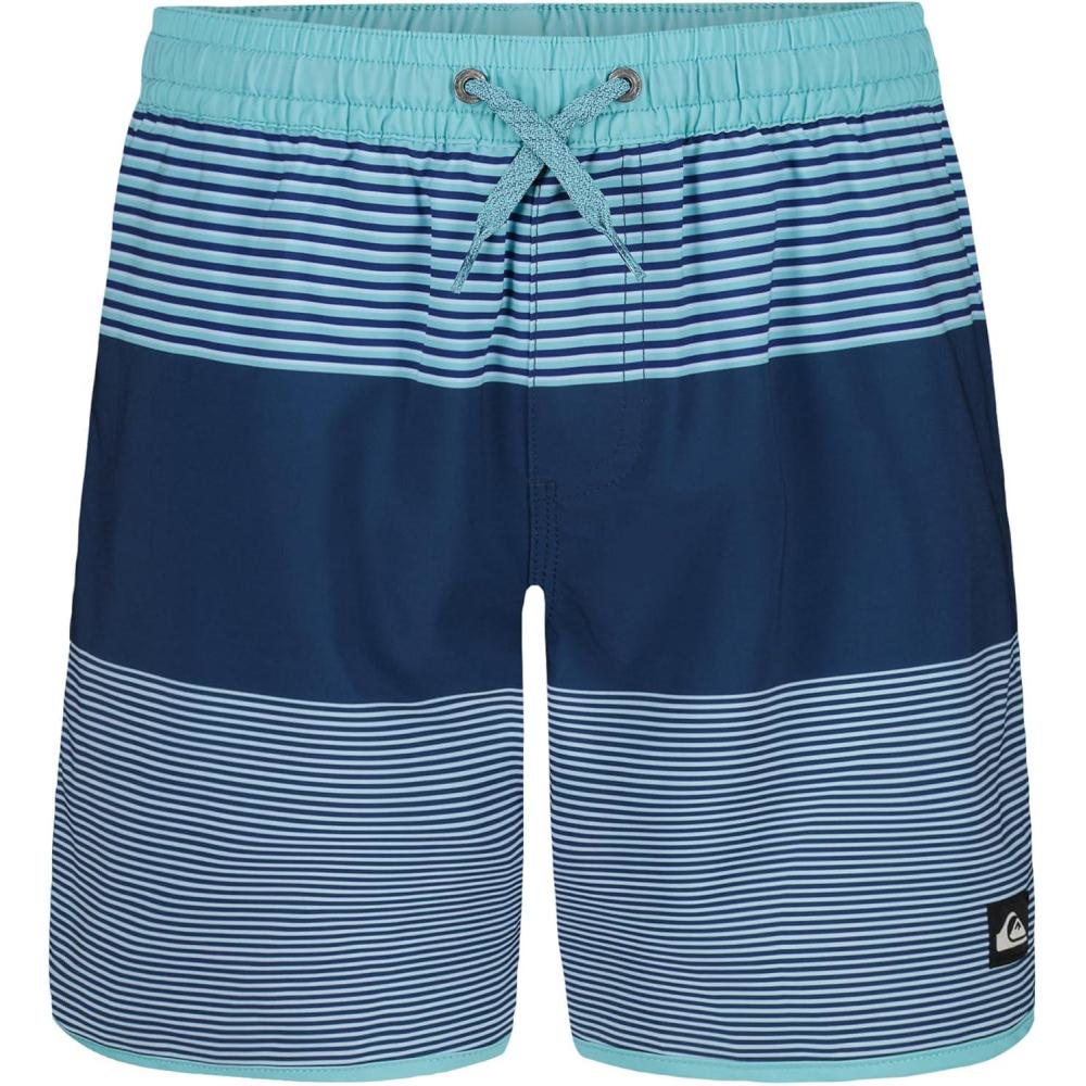 image:imageQuiksilver Boys Volley Swim Trunks with UPF 50 Sun Protection Quick Dry Bathing Suit ShortsBlue Surfsilk Tj