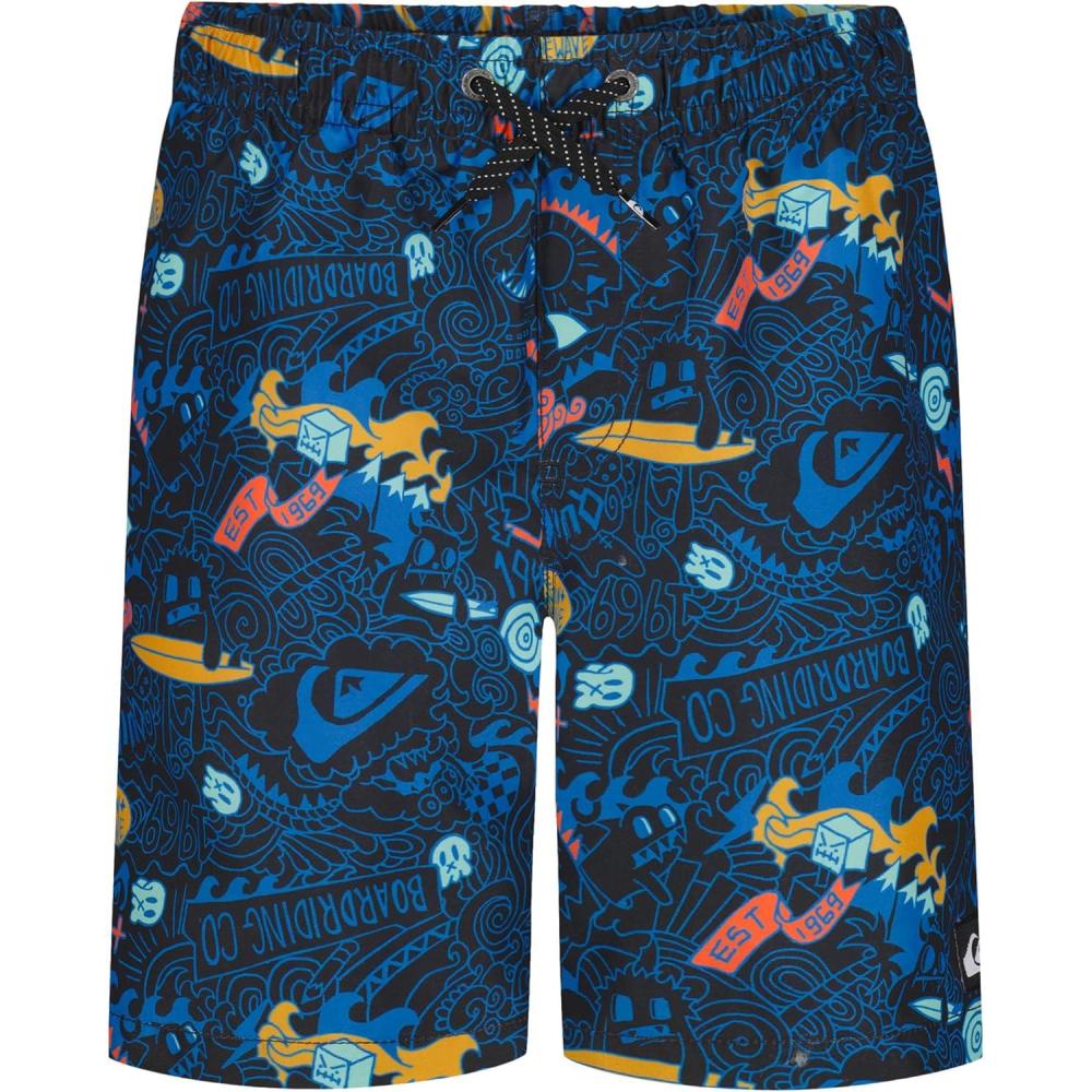 image:imageQuiksilver Boys Volley Swim Trunks with UPF 50 Sun Protection Quick Dry Bathing Suit ShortsPhantom Everyday