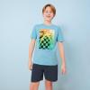 Quiksilver Boys’ Pull-on Amphibian Hybrid Shorts, Comfort Stretch Fabric, Water Friendly(Black Heather Eddie)
