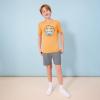 Quiksilver Boys’ Pull-on Amphibian Hybrid Shorts, Comfort Stretch Fabric, Water Friendly(Grey Heather Eddie)