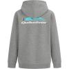 Quiksilver Boys’ Pullover Hoodie Sweatshirt, Soft & Comfortable Fleece, Front Pocket(Gray Omni Wave)