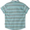 Quiksilver Boys’ Short Sleeve Classic Woven Shirt, Button Down Top, Stylish & Comfortable(Marine Blue Pattern Ss Boys 241)