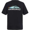 Quiksilver Boys’ Short Sleeve Logo Graphic T-Shirt, Soft & Comfortable, Regular Fit(Black Omni)