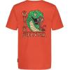 Quiksilver Boys’ Short Sleeve Logo Graphic T-Shirt, Soft & Comfortable, Regular Fit(Coral Snake)