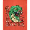 Quiksilver Boys’ Short Sleeve Logo Graphic T-Shirt, Soft & Comfortable, Regular Fit(Coral Snake)