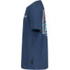 Quiksilver Boys’ Short Sleeve Logo Graphic T-Shirt, Soft & Comfortable, Regular Fit(Denim Flow)
