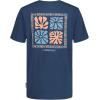 Quiksilver Boys’ Short Sleeve Logo Graphic T-Shirt, Soft & Comfortable, Regular Fit(Denim Flow)