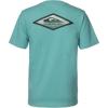 Quiksilver Boys’ Short Sleeve Logo Graphic T-Shirt, Soft & Comfortable, Regular Fit(Dusty Turq Diamond)