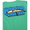 Quiksilver Boys’ Short Sleeve Logo Graphic T-Shirt, Soft & Comfortable, Regular Fit(Green Rider)