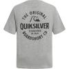 Quiksilver Boys’ Short Sleeve Logo Graphic T-Shirt, Soft & Comfortable, Regular Fit(Grey Locked Up)