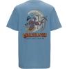 Quiksilver Boys’ Short Sleeve Logo Graphic T-Shirt, Soft & Comfortable, Regular Fit(Light Blue Reaper)