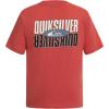 Quiksilver Boys’ Short Sleeve Logo Graphic T-Shirt, Soft & Comfortable, Regular Fit(Mineral Red Way)