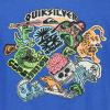 Quiksilver Boys’ Short Sleeve Logo Graphic T-Shirt, Soft & Comfortable, Regular Fit(Nebulas Sticker)