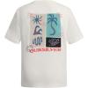Quiksilver Boys’ Short Sleeve Logo Graphic T-Shirt, Soft & Comfortable, Regular Fit(Off White Loosen)