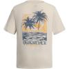 Quiksilver Boys’ Short Sleeve Logo Graphic T-Shirt, Soft & Comfortable, Regular Fit(Silver Birch Sea)