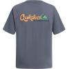 Quiksilver Boys’ Short Sleeve Logo Graphic T-Shirt, Soft & Comfortable, Regular Fit(Stormy Seas Glare)