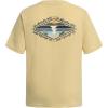 Quiksilver Boys’ Short Sleeve Logo Graphic T-Shirt, Soft & Comfortable, Regular Fit(Wheat Heather Peak)