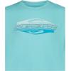 Quiksilver Boys’ Short Sleeve Rashguard Surf Shirt with UPF 50+ Sun Protection, Kid’s Swim Top(Angel Blue)