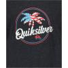 Quiksilver Boys’ Short Sleeve Screen Print Graphic T-Shirt, Soft & Comfortable, Regular Fit(Palm Breezy Black)