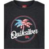 Quiksilver Boys’ Short Sleeve Screen Print Graphic T-Shirt, Soft & Comfortable, Regular Fit(Palm Breezy Black)