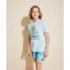 Quiksilver Boys’ Short Sleeve Screen Print Graphic T-Shirt, Soft & Comfortable, Regular Fit(Skeleton Chillin)