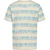 Quiksilver Boys’ Short Sleeve Striped T-Shirt, Soft & Comfortable, Regular Fit(Bone White)