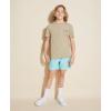 Quiksilver Boys’ Volley Swim Trunks with Compression Liner, UPF 50+ Sun Protection, Quick Dry Bathing Suit Shorts(Angel Blue)