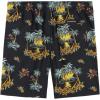 Quiksilver Boys’ Volley Swim Trunks with UPF 50+ Sun Protection, Quick Dry Bathing Suit Shorts(Black Scenic)