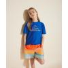 Quiksilver Boys’ Volley Swim Trunks with UPF 50+ Sun Protection, Quick Dry Bathing Suit Shorts(Fiery Coral)