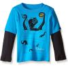 Quiksilver Baby Boys Sea Monster Long Sleeve Top(Hawaiian Ocean Heather)