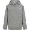 Quiksilver Boys’ Pullover Hoodie Sweatshirt, Soft & Comfortable Fleece, Front Pocket(Gray Omni Wave)