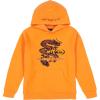 Quiksilver Boys’ Pullover Hoodie Sweatshirt, Soft & Comfortable Fleece, Front Pocket(Orange Dragon)