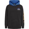 Quiksilver Boys’ Pullover Hoodie Sweatshirt, Soft & Comfortable Fleece, Front Pocket(Phantom Colorblock)