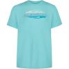 Quiksilver Boys’ Short Sleeve Rashguard Surf Shirt with UPF 50+ Sun Protection, Kid’s Swim Top(Angel Blue)