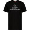 Quiksilver Boys’ Short Sleeve Rashguard Surf Shirt with UPF 50+ Sun Protection, Kid’s Swim Top(Black Surf)
