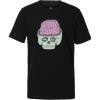 Quiksilver Boys’ Short Sleeve Screen Print Graphic T-Shirt, Soft & Comfortable, Regular Fit(Black Skulled)