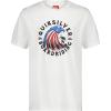 Quiksilver Boys’ Short Sleeve Screen Print Graphic T-Shirt, Soft & Comfortable, Regular Fit(Flag Wave White)