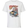 Quiksilver Boys’ Short Sleeve Screen Print Graphic T-Shirt, Soft & Comfortable, Regular Fit(Off White Van)