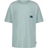 Quiksilver Boys’ Short Sleeve Striped T-Shirt, Soft & Comfortable, Regular Fit(Blue Haze)