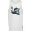 Quiksilver Boys’ Sleeveless Graphic Tank Top Shirt(Off White Icon)