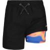 Quiksilver Boys’ Volley Swim Trunks with Compression Liner, UPF 50+ Sun Protection, Quick Dry Bathing Suit Shorts(Black)