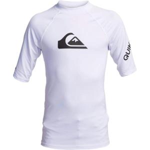 Quiksilver Boys’ All Time Short Sleeve Youth Rashguard Surf Shirt(White at)