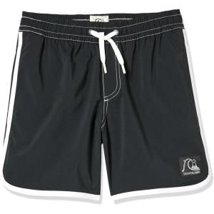 Quiksilver Boys Boy’s Original Scallop 15 Volley Boardshort Swim Trunk(Black 241)