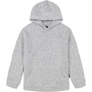 Quiksilver Boys’ Pullover Hoodie Sweatshirt, Soft & Comfortable Fleece, Front Pocket(Keller Light Grey)
