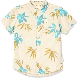 Quiksilver Boys’ Short Sleeve Classic Woven Shirt, Button Down Top, Stylish & Comfortable(Snow White Aop Mix Bag Ss 241)