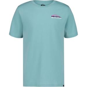 Quiksilver Boys’ Short Sleeve Logo Graphic T-Shirt, Soft & Comfortable, Regular Fit(Blue Speed)