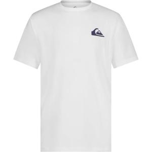 Quiksilver Boys’ Short Sleeve Rashguard Surf Shirt with UPF 50+ Sun Protection, Kid’s Swim Top(White Everyday)