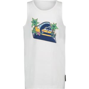 Quiksilver Boys’ Sleeveless Graphic Tank Top Shirt(Off White Icon)