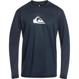 Quiksilver Boys Solid Streak Ls Youth Long Sleeve Surf Tee Rashguard(Navy Blazer)
